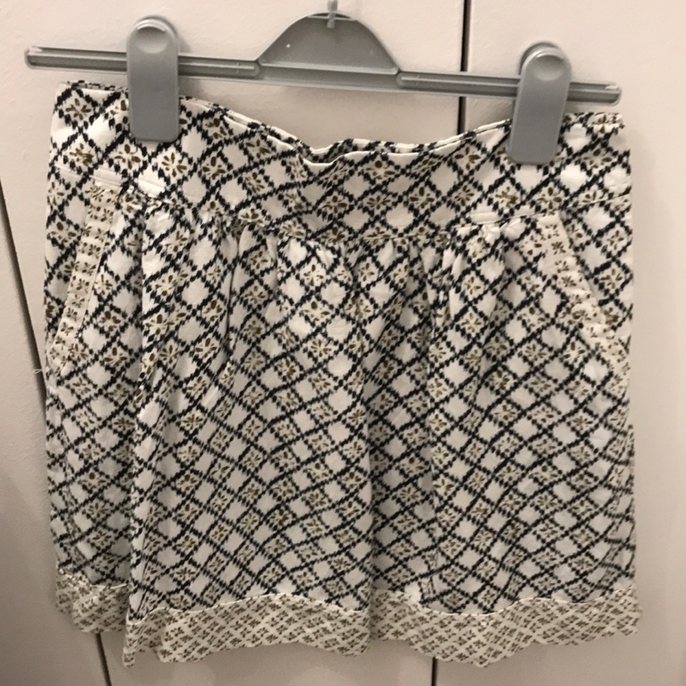 White Blue skirt